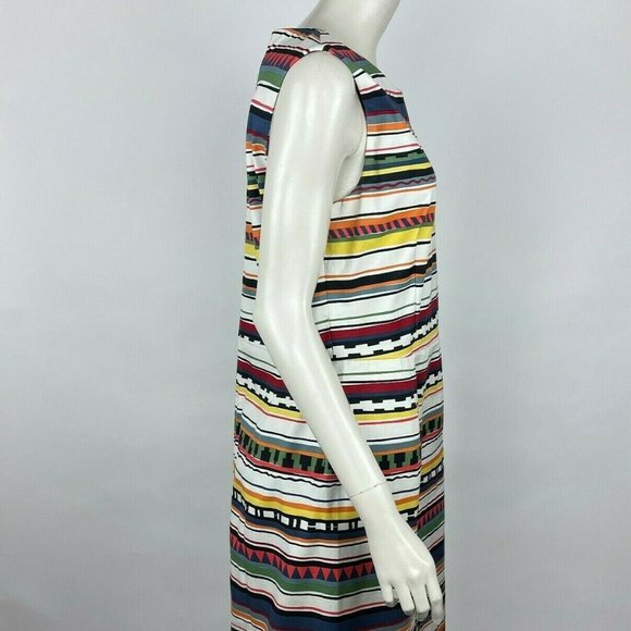 Kate Spade Saturday Stripe Sheath Dress Stretch Cotton Blend Multicolor Women 14 - Picture 5 of 16